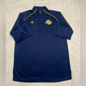 Converse NCAA Marquette Golden Eagles Team Issued SS Warmup Pullover Mens L y2k